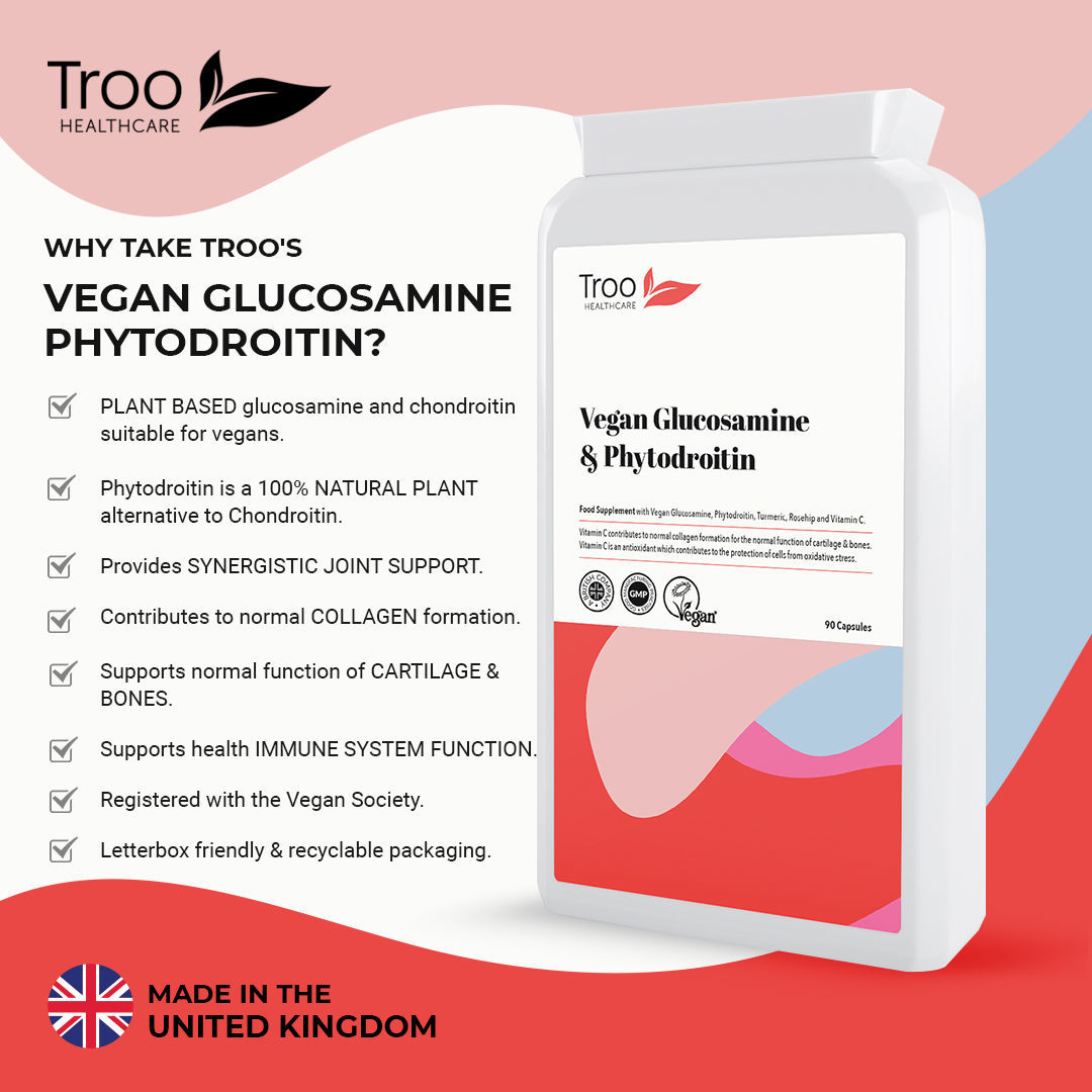 Vegan Glucosamine & Phytodroitin Joint Support with Turmeric