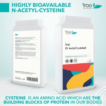 Picture of NAC N-Acetyl-Cysteine 600mg 120 Vegetarian Capsules - 4-Month Supply