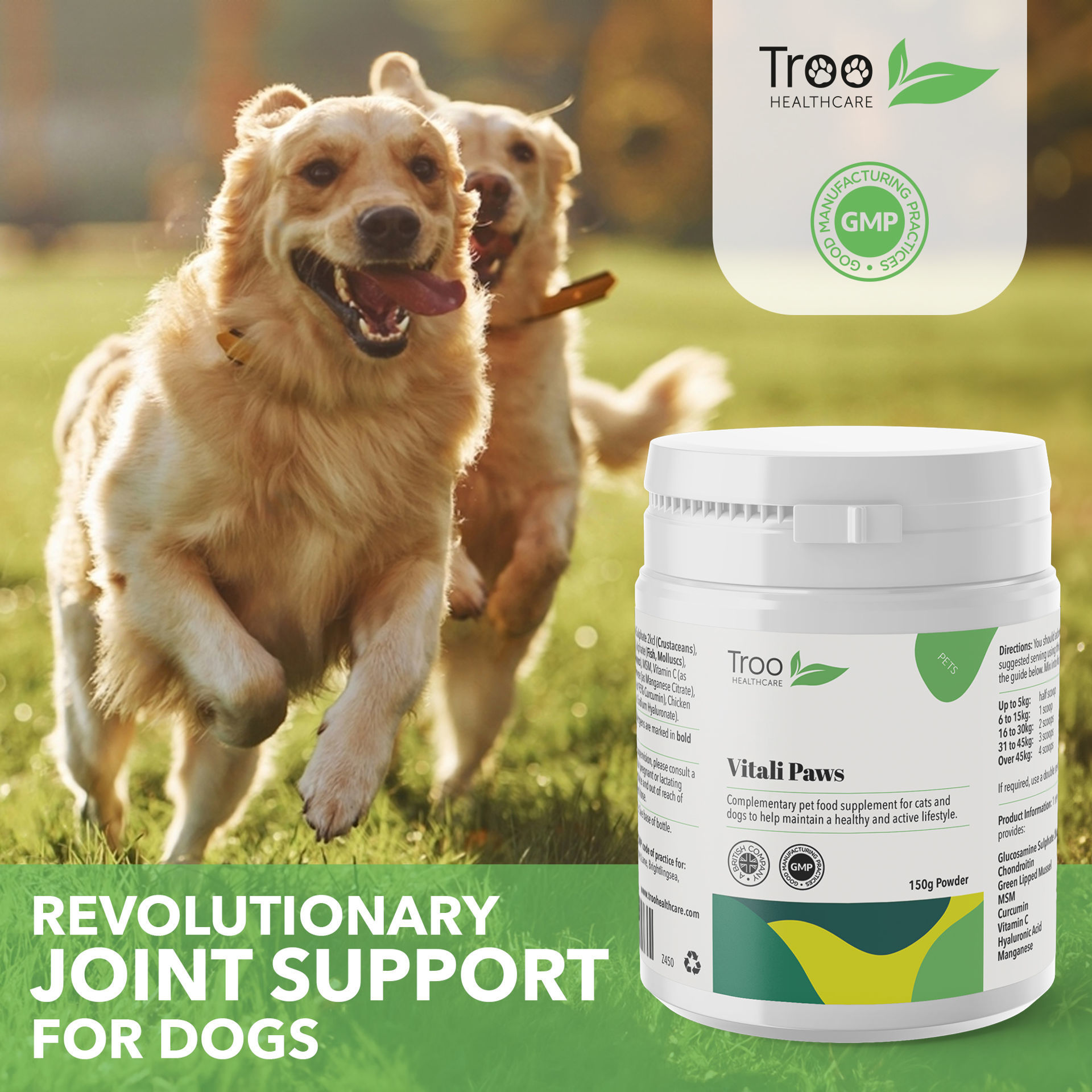 Joint Support Supplement for Dogs and Cats with Omega 3 - Troo Health ...