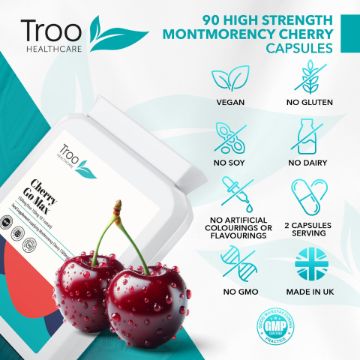 Picture of Cherry Go Montmorency Cherries 1500mg 90 Capsules