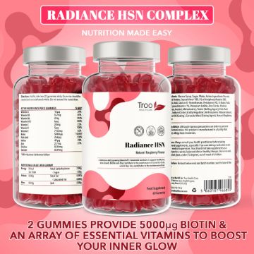Picture of Radiance HSN Hair Skin & Nails Complex  - Raspberry Flavour Gummies