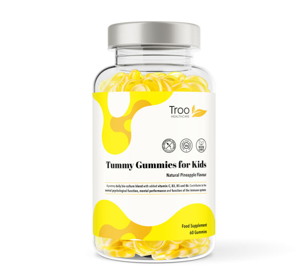 Picture of Tummy Gummies Probiotics for Kids & Adults - 60 Pineapple Gummies