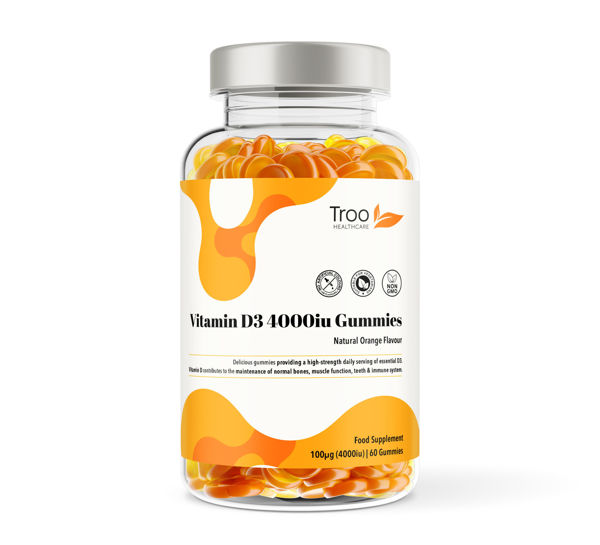 Picture of Vitamin D3 4000iu - 60 Orange Flavour Gummies - High Strength