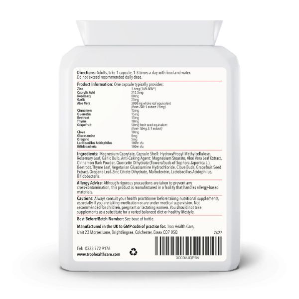 candida yeast support capsules