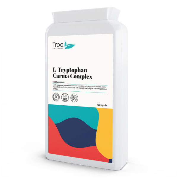 Picture of L-Tryptophan Complex for Stress  Sleep Support 120 Capsules