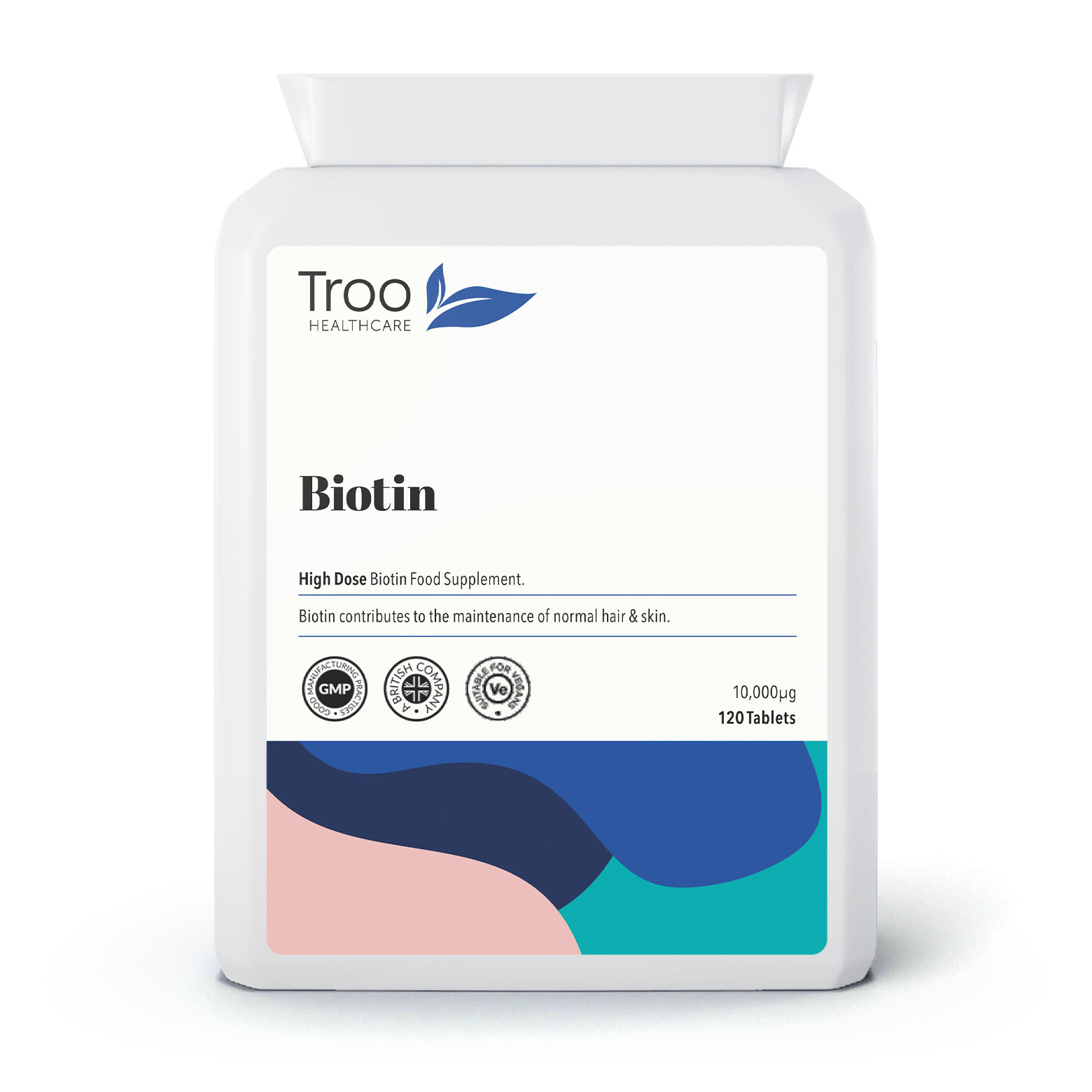 Biotin 10000mcg tablets - High Strength Hair Skin and Nail Support ...