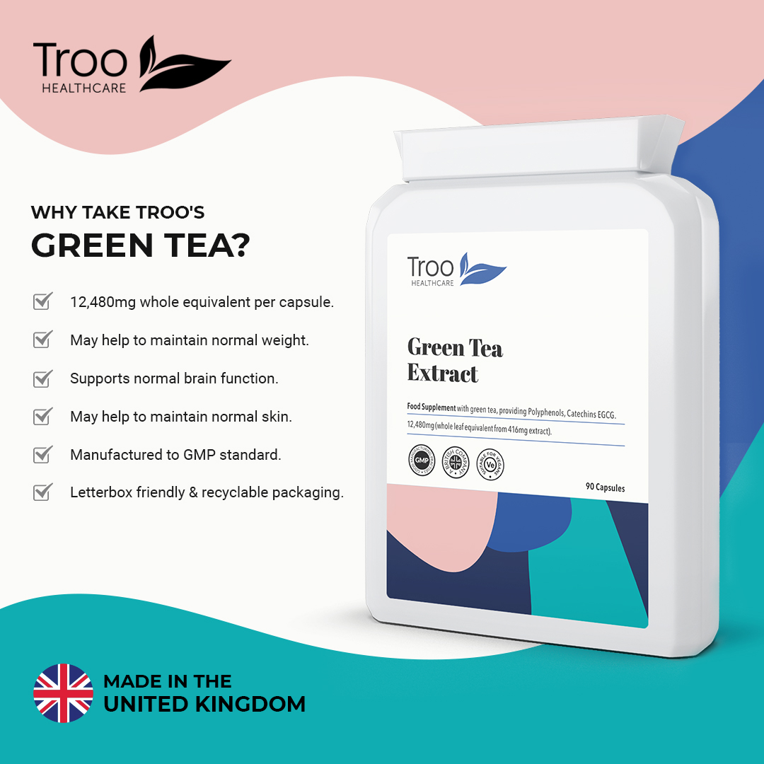 Green Tea Extract Capsules 12480mg - Troo Health Care - Troo Healthcare