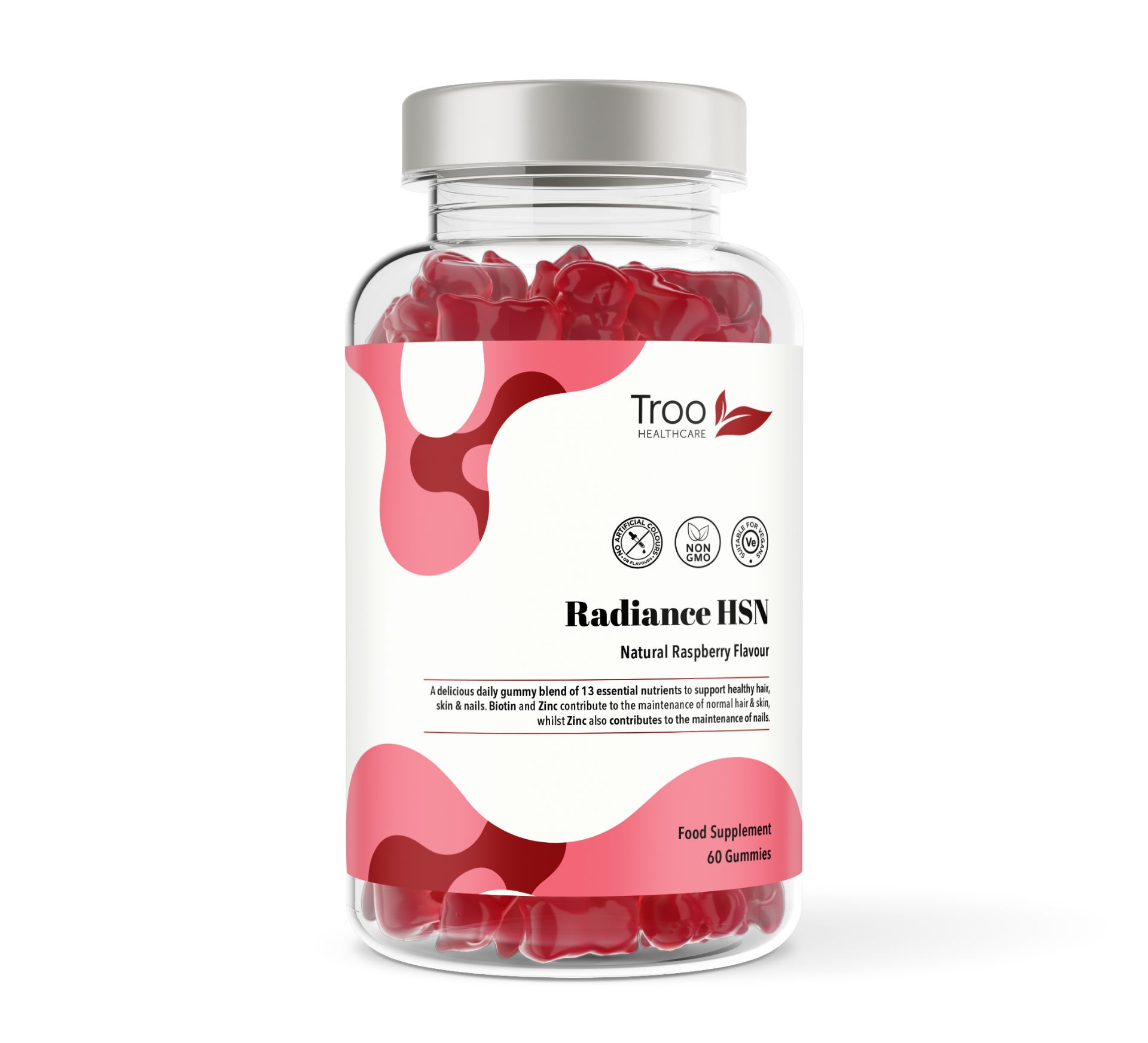 Radiance HSN Hair Skin Nails Biotin Complex 150 Raspberry Flavour ...