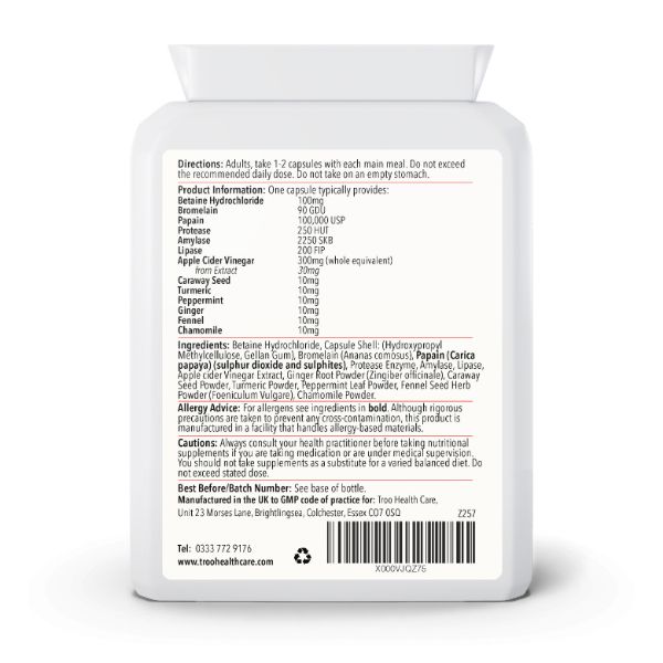 Picture of Troozyme Digestive Enzymes Complex 90 Capsules