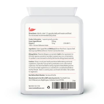 Picture of Green Lipped Mussel 500mg 90 Capsules