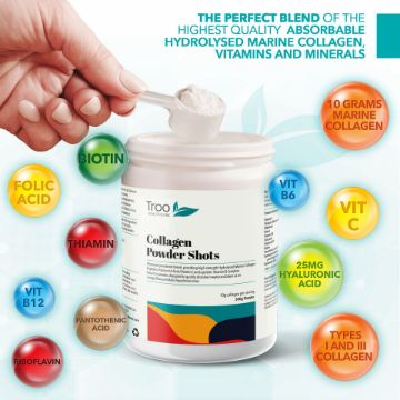 Picture of Hydrolysed Marine Collagen Peptides Powder 300g - Orange Flavour