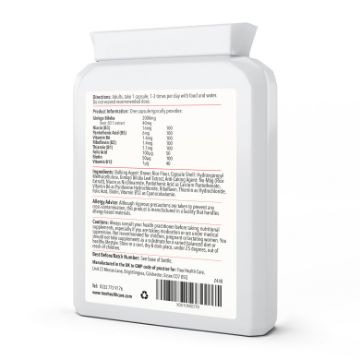 Picture of Ginkgo Biloba B+ 2000mg 90 Capsules