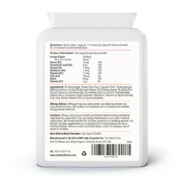 Picture of Ginkgo Biloba B+ 2000mg 90 Capsules