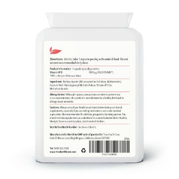 Picture of Vitamin B12 Methylcobalamin 1mg 120 Capsules