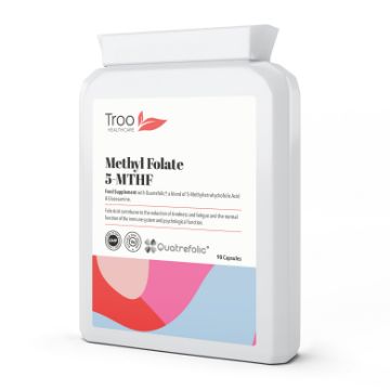 Picture of Folic Acid Methyl Folate Quatrefolic 600ug 90 Capsules