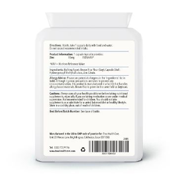 Picture of Zinc 15mg 120 Capsules