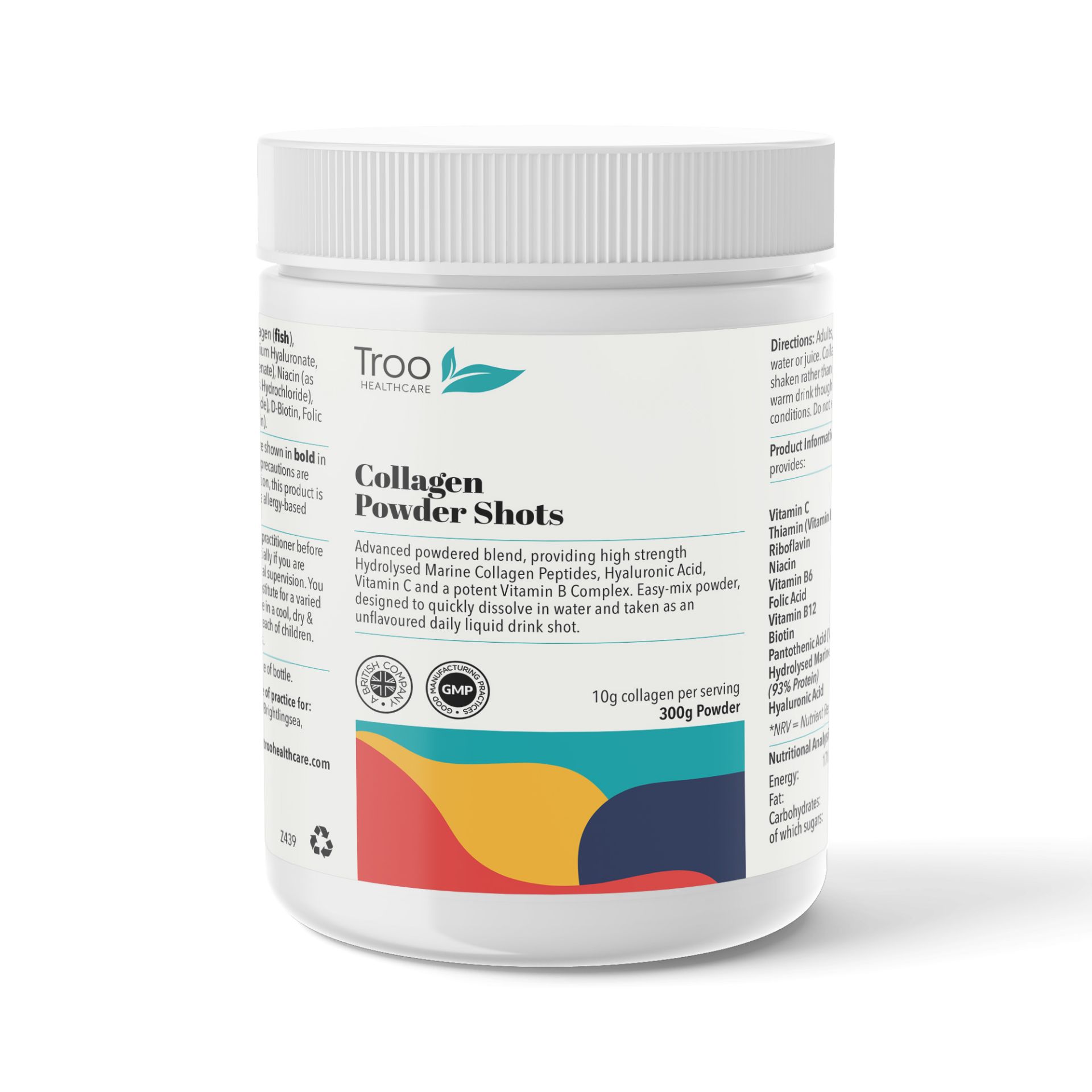 Collagen 300g Powder Shot Drink with Vitamins - Nutribl Private Label ...